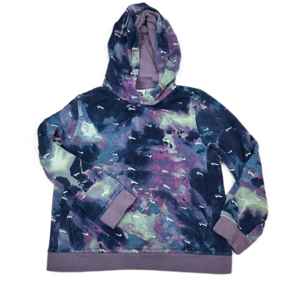 Nike Kids' Splash Dye Swoosh Galaxy Hoodie Jogger Pants Blue/Purple Sz M (10/12) - Picture 2 of 8